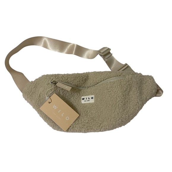 Wilo The Label Handbags - Wilo The Label Cream Sherpa Belt Bag - NWT***